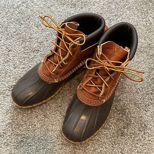 LL Bean padded collar 6” Duck Boots